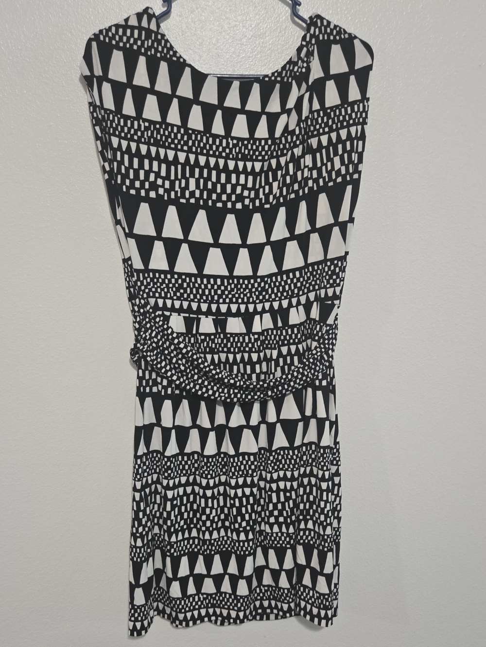 Vince Camuto Black & White Geometric Print Women's Skirt